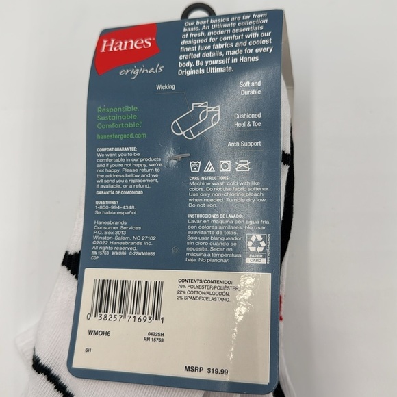 NWT Hanes Ultimate Originals Women’s Heel Shield Socks
Size: 5–9 Pack of 6 pairs - Picture 7 of 8